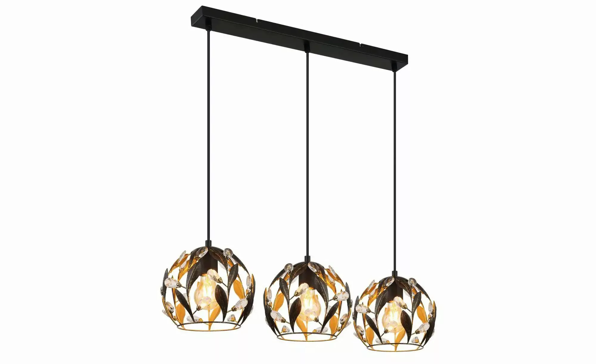 Globo Lighting Pendelleuchte   ¦ schwarz ¦ Maße (cm): B: 74 H: 150 Lampen & günstig online kaufen