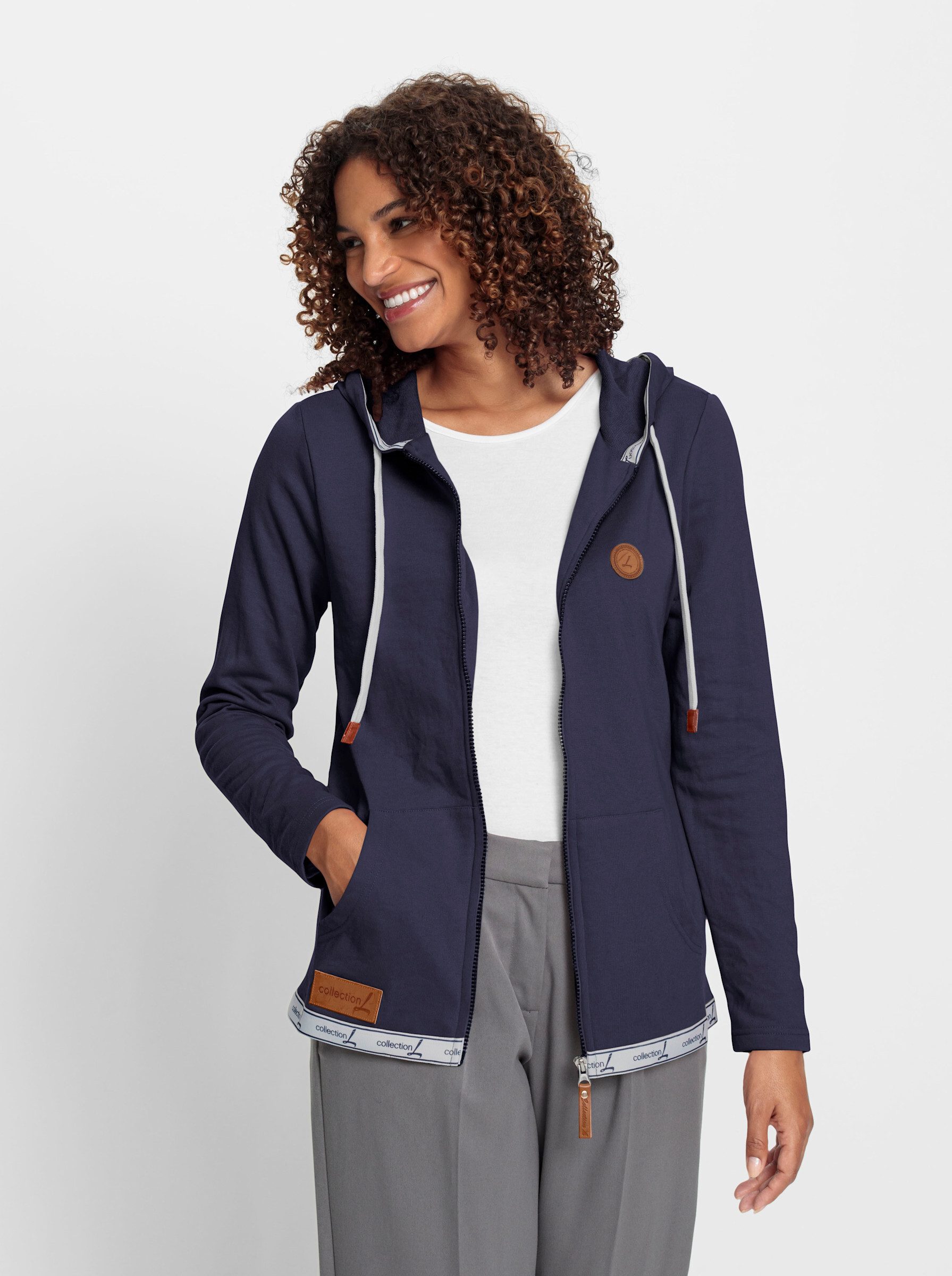 Casual Looks Shirtjacke "Sweatjacke", (1 tlg.) günstig online kaufen