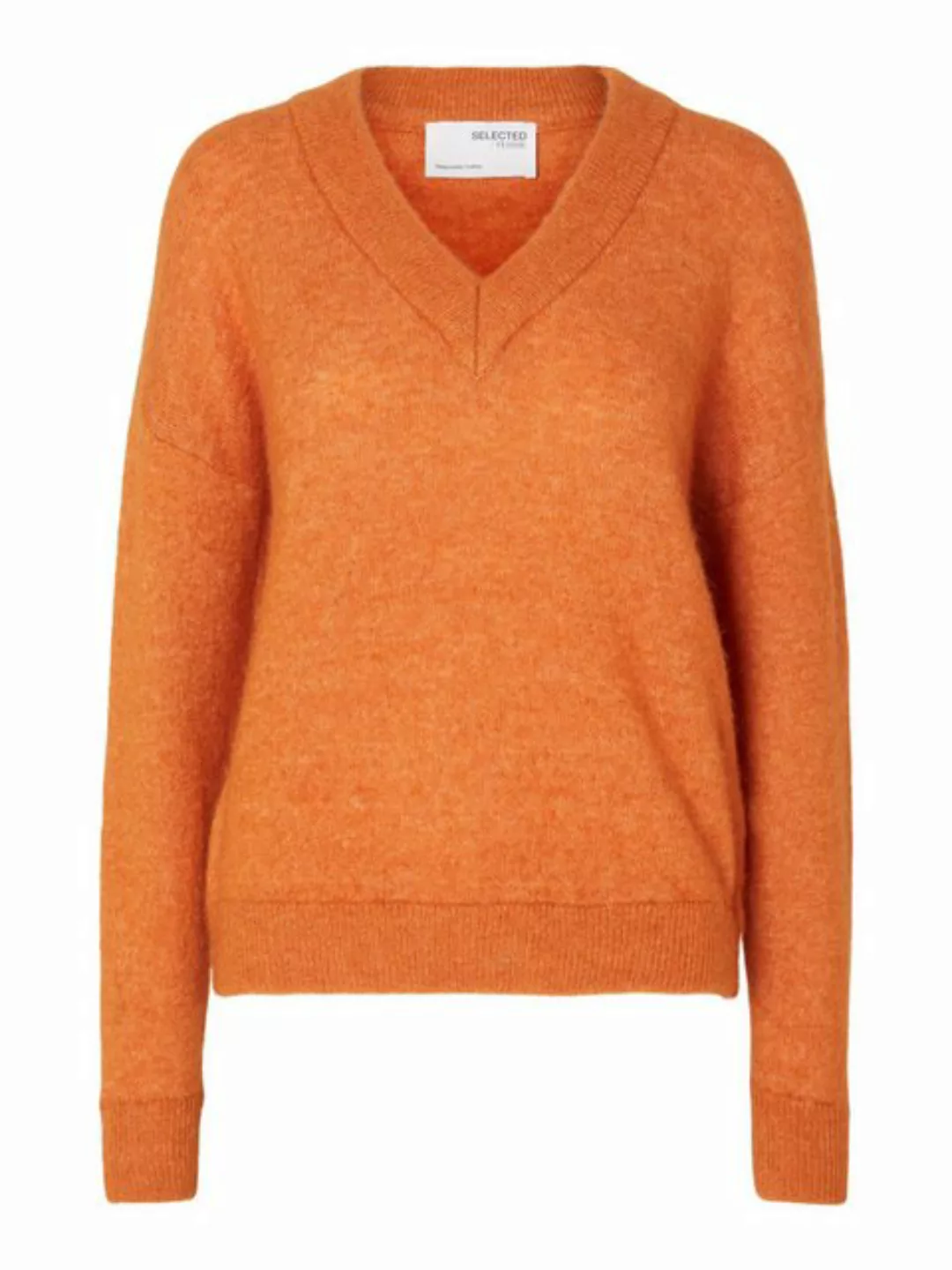 SELECTED FEMME V-Ausschnitt-Pullover Maline (1-tlg) Plain/ohne Details günstig online kaufen