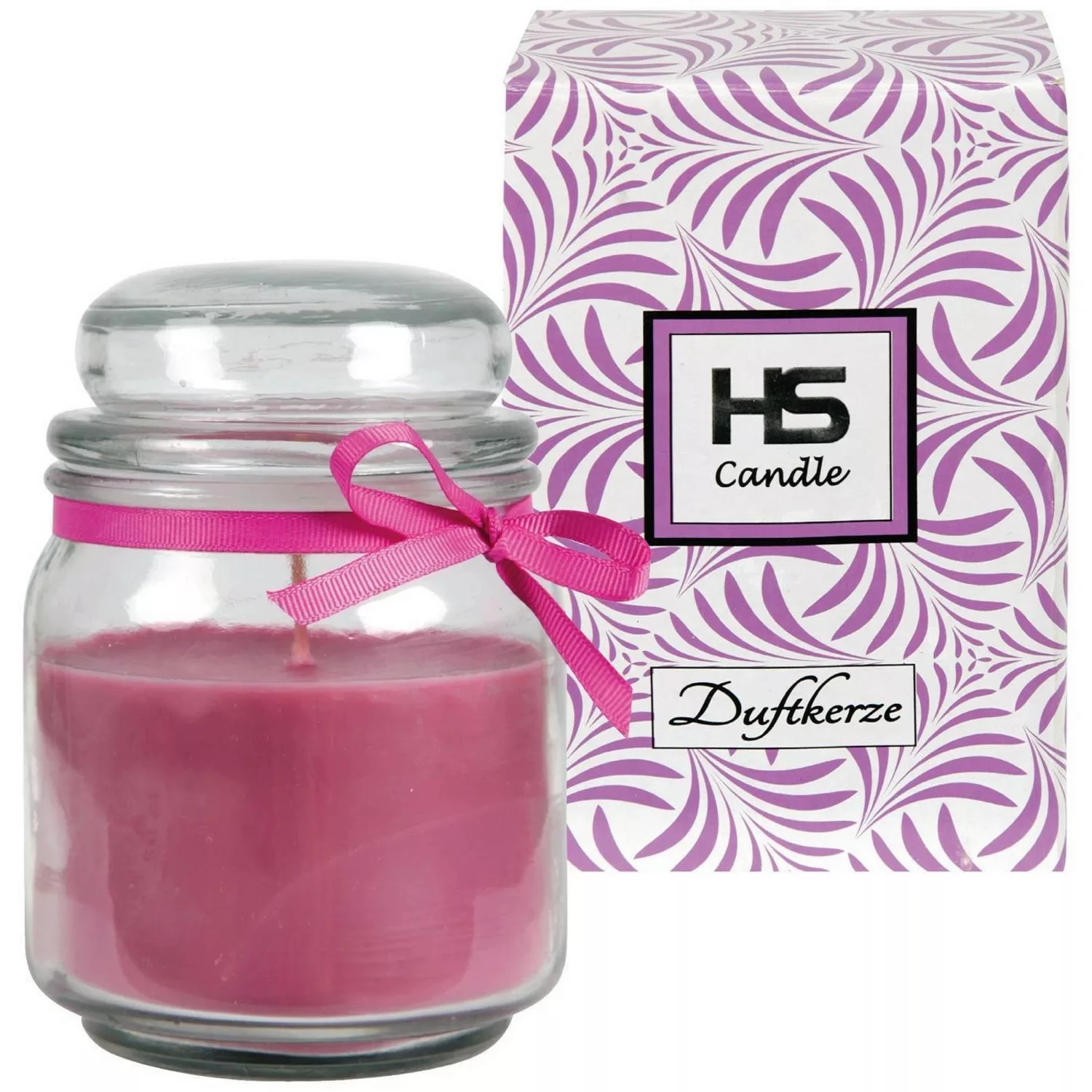 HS Candle Duftkerze & Bonbon Glas Ø9cm Lavendel günstig online kaufen