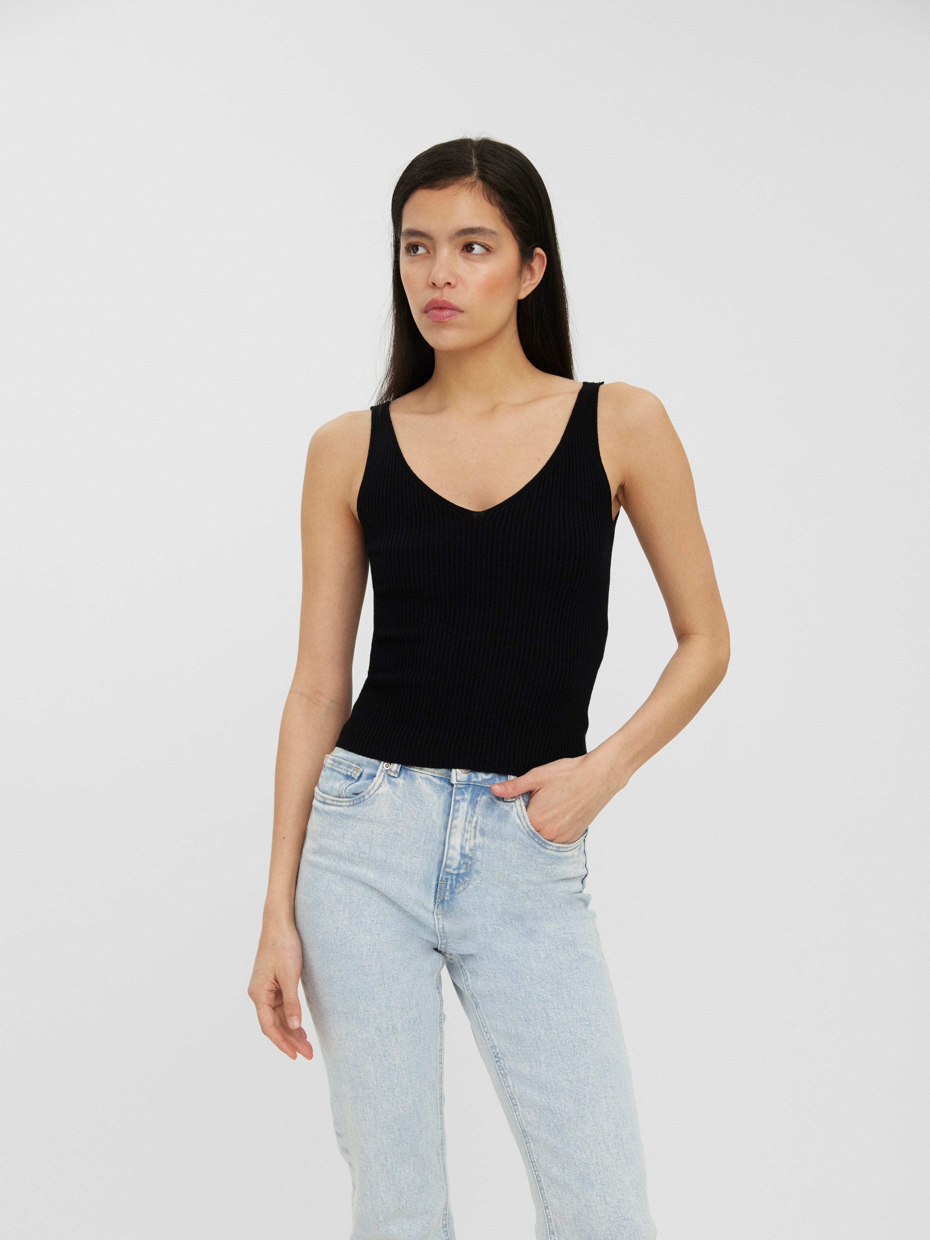 Vero Moda Stricktop VMGLORY SL RIB günstig online kaufen