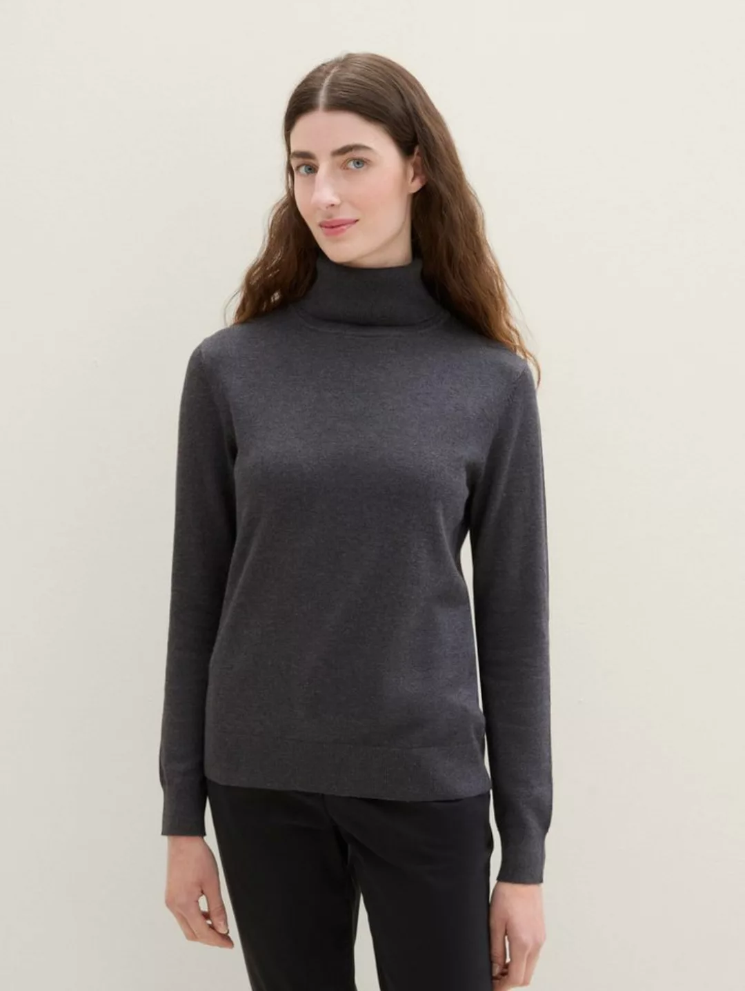 TOM TAILOR Strickpullover Basic Rollkragenpullover günstig online kaufen