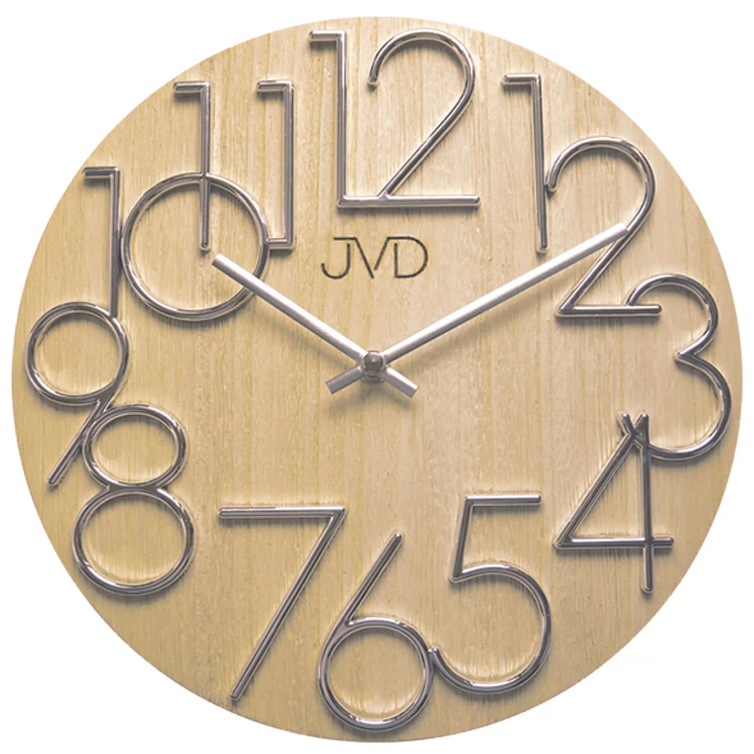 Jvd Ht99.2 Wanduhr Quarz Analog Holz Ahorn Farben Rund günstig online kaufen