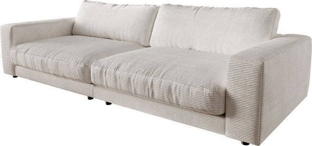 DELIFE Big-Sofa Cubico, Cord Beige 290x120 cm Big-Sofa günstig online kaufen