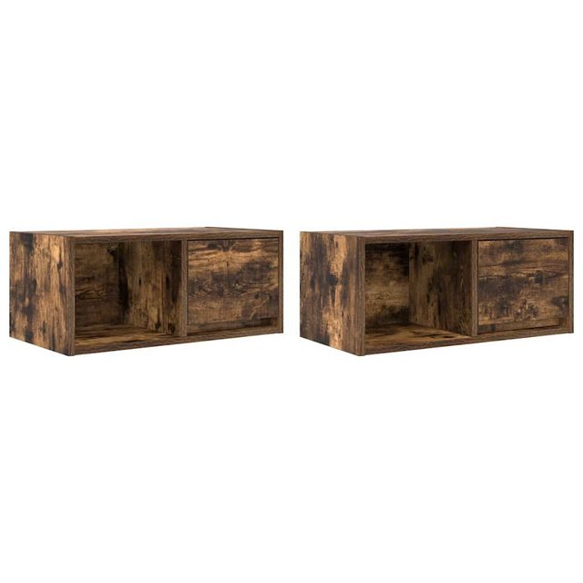 vidaXL TV-Schrank TV-Schränke 2 Stk. Räuchereiche 60x31x25,5 cm Holzwerksto günstig online kaufen