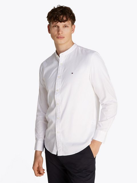 Tommy Hilfiger Langarmhemd FLEX POPLIN SOLID MAO RF SHIRT günstig online kaufen