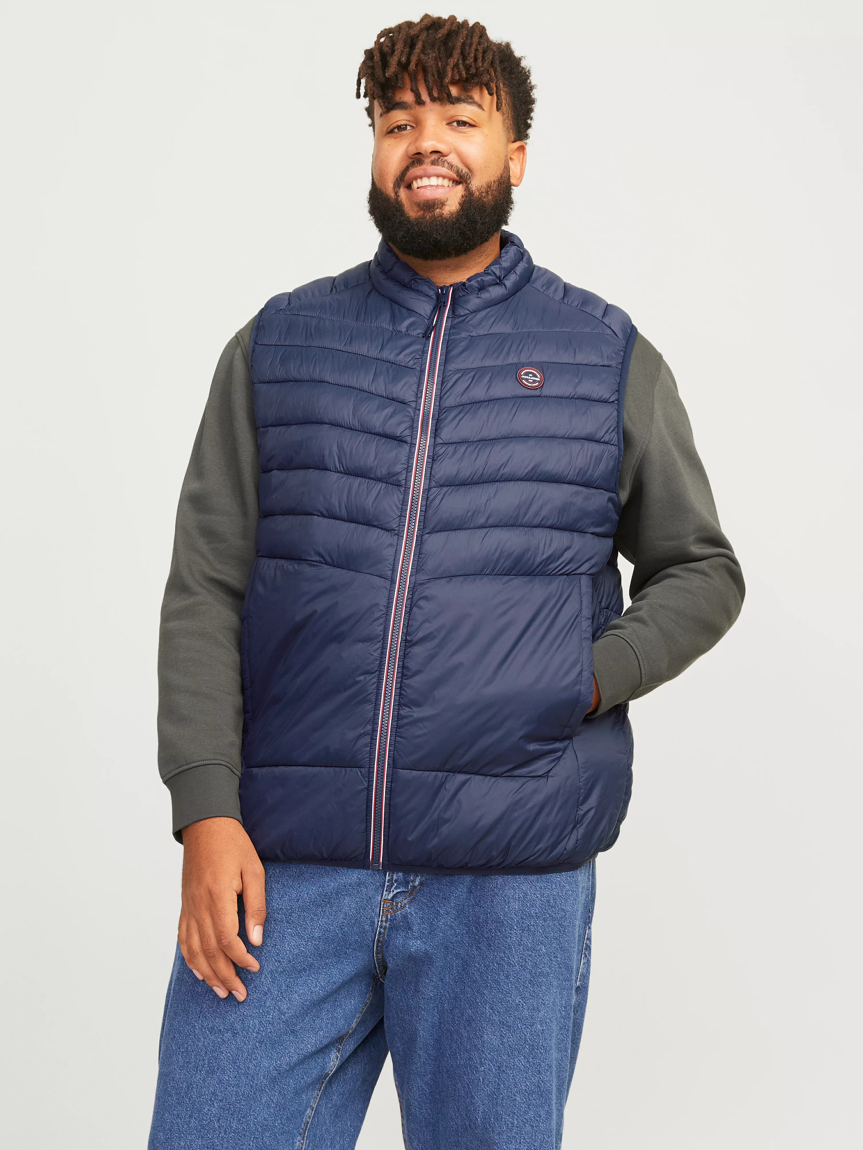 Jack & Jones PlusSize Kurzweste JJESPRINT BODYWARMER COLLAR NOOS PLS günstig online kaufen