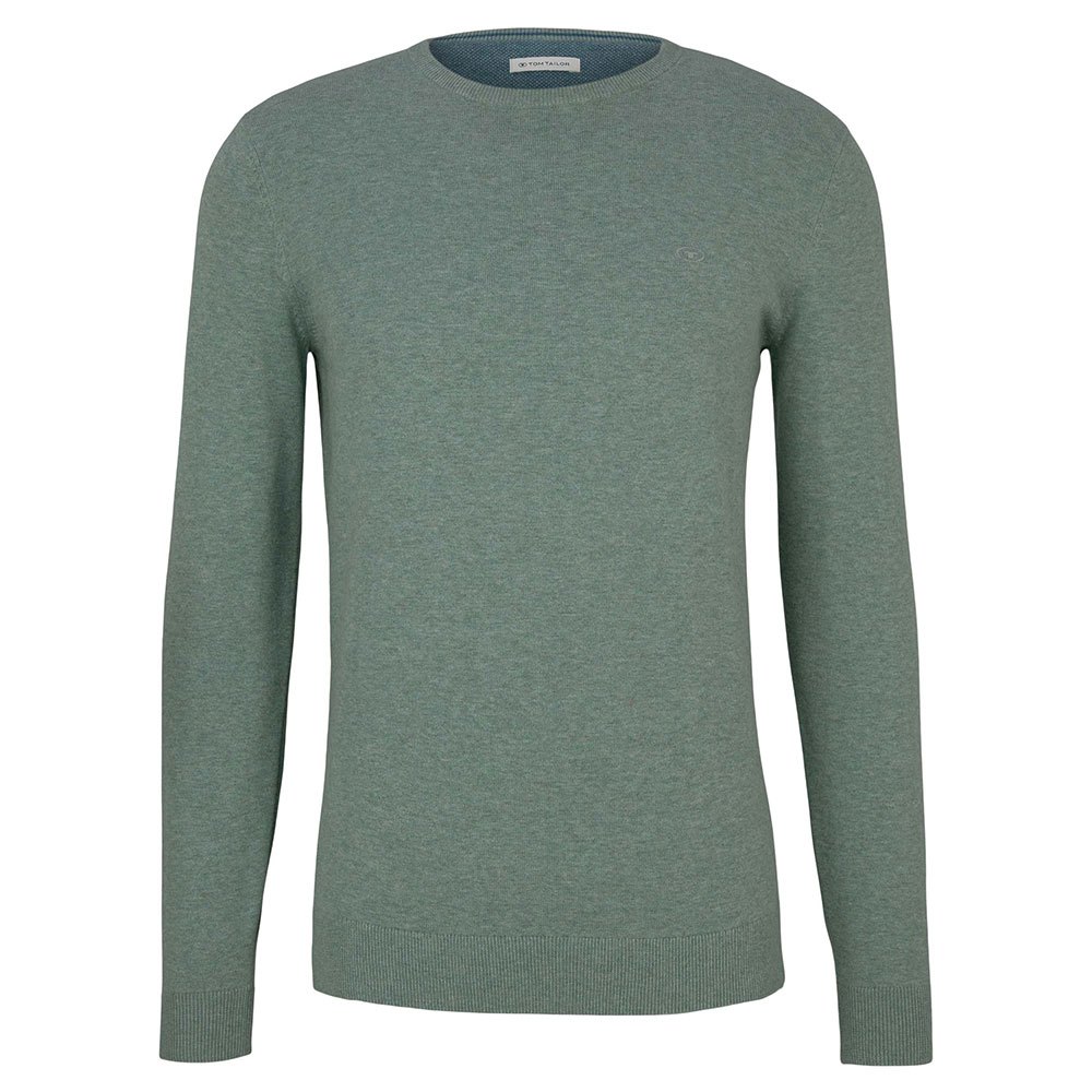 Tom Tailor 1027299 Pullover 3XL Dark Smoke Green Melange günstig online kaufen