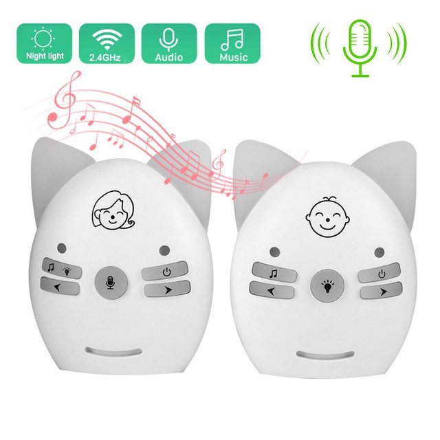 GOOLOO Babyphone Baby-Audio-Monitor,Zwei-Wege-Sprechanlagen,Lieder,Nachtlic günstig online kaufen