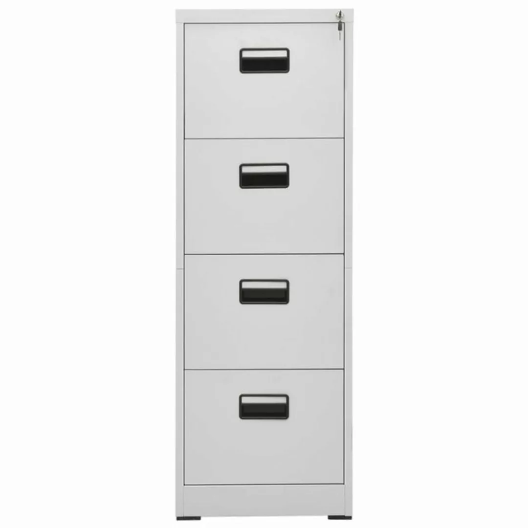 vidaXL Aktenschrank Aktenschrank Hellgrau 46x62x133 cm Stahl günstig online kaufen