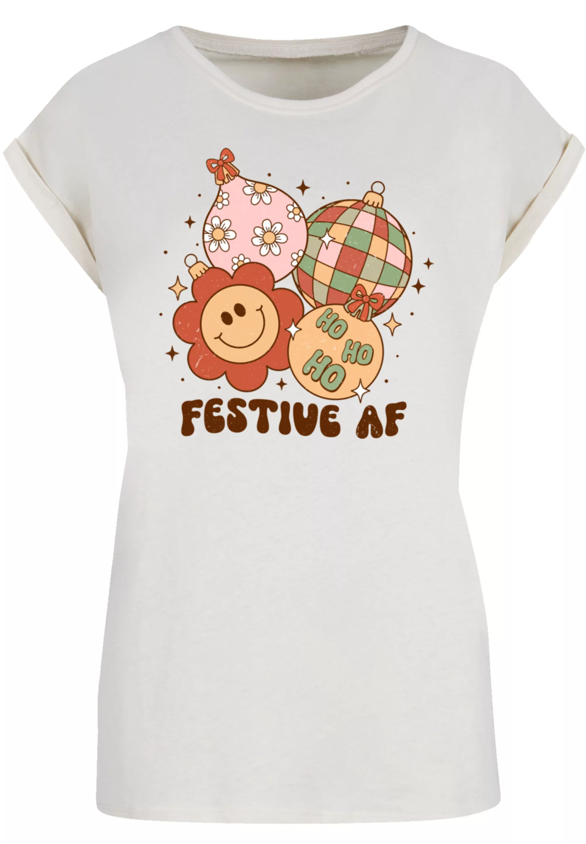 F4NT4STIC T-Shirt "Festive AF Weihnachten Tree Balls", Premium Qualität, We günstig online kaufen