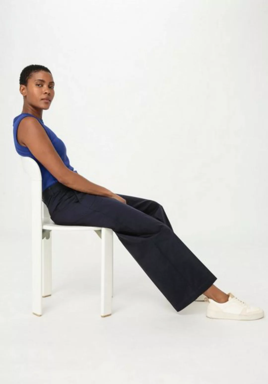 Hessnatur Stoffhose Culotte Regular High-Waist aus Bio-Baumwolle (1-tlg) günstig online kaufen
