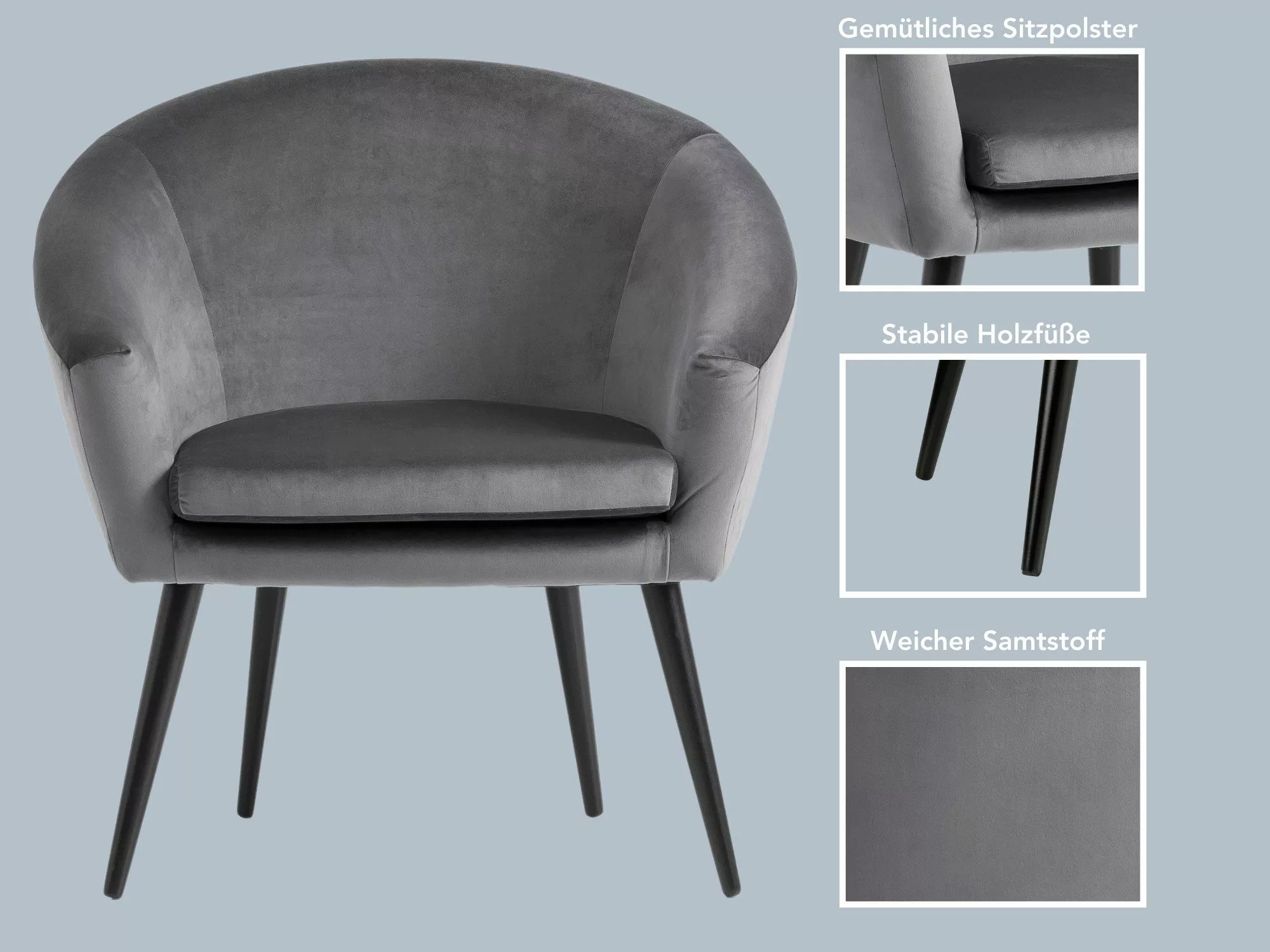 XDREAM Loungesessel Lutz, Relaxsessel, Cocktailsessel, Polstersessel, günstig online kaufen