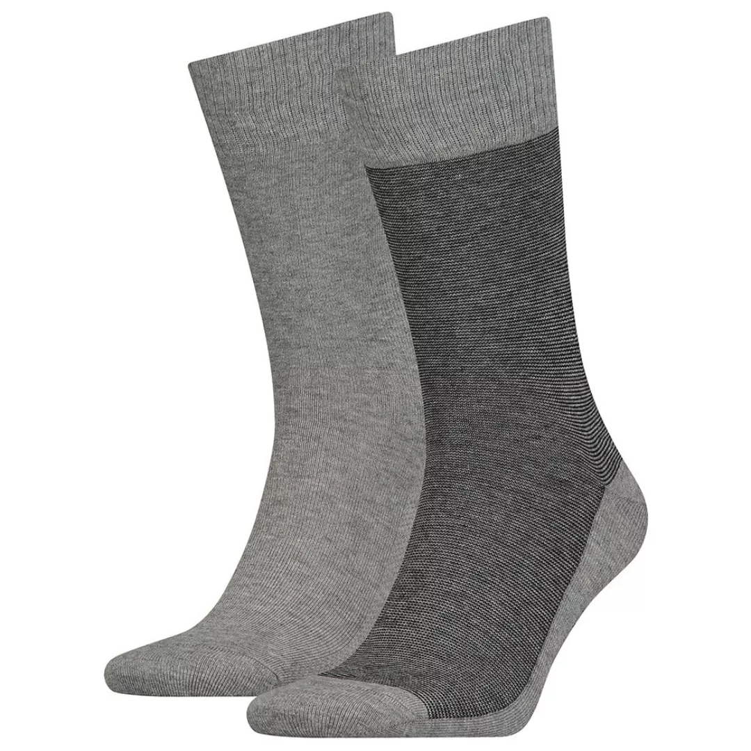 Levi´s ® 168sf Regular Micro Stripe Socken 2 Paare EU 39-42 Anthracite Mela günstig online kaufen
