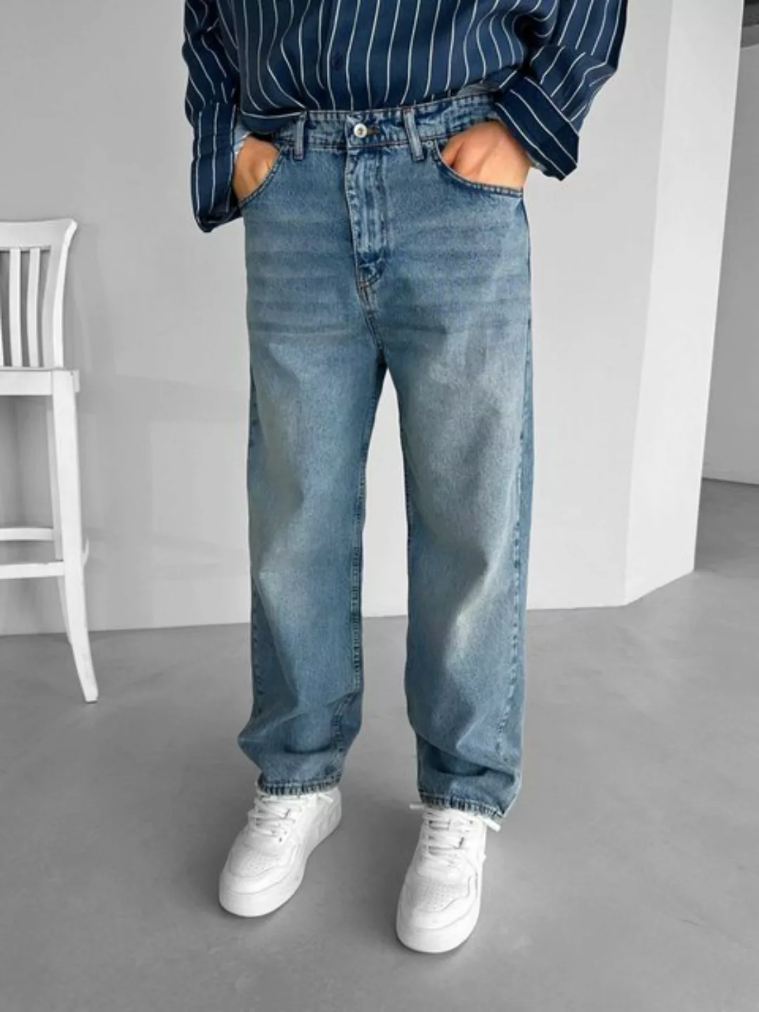 Abluka Bequeme Jeans LOOSE FIT BASIC JEANS günstig online kaufen