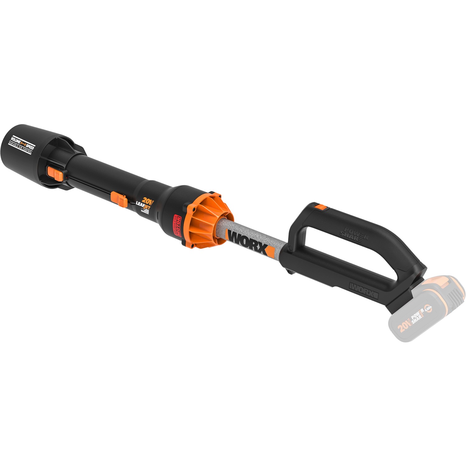 Worx Akku-Laubbläser WG543E.9 PowerShare 20 V Solo günstig online kaufen