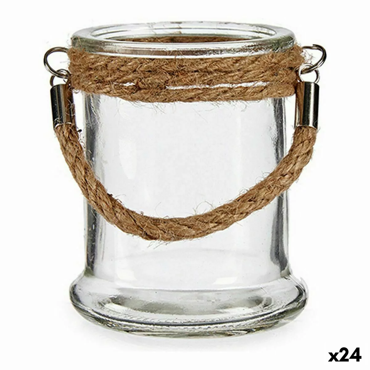 Kerzenschale Glas Seegras (8,5 X 10 X 8,5 Cm) (24 Stück) günstig online kaufen