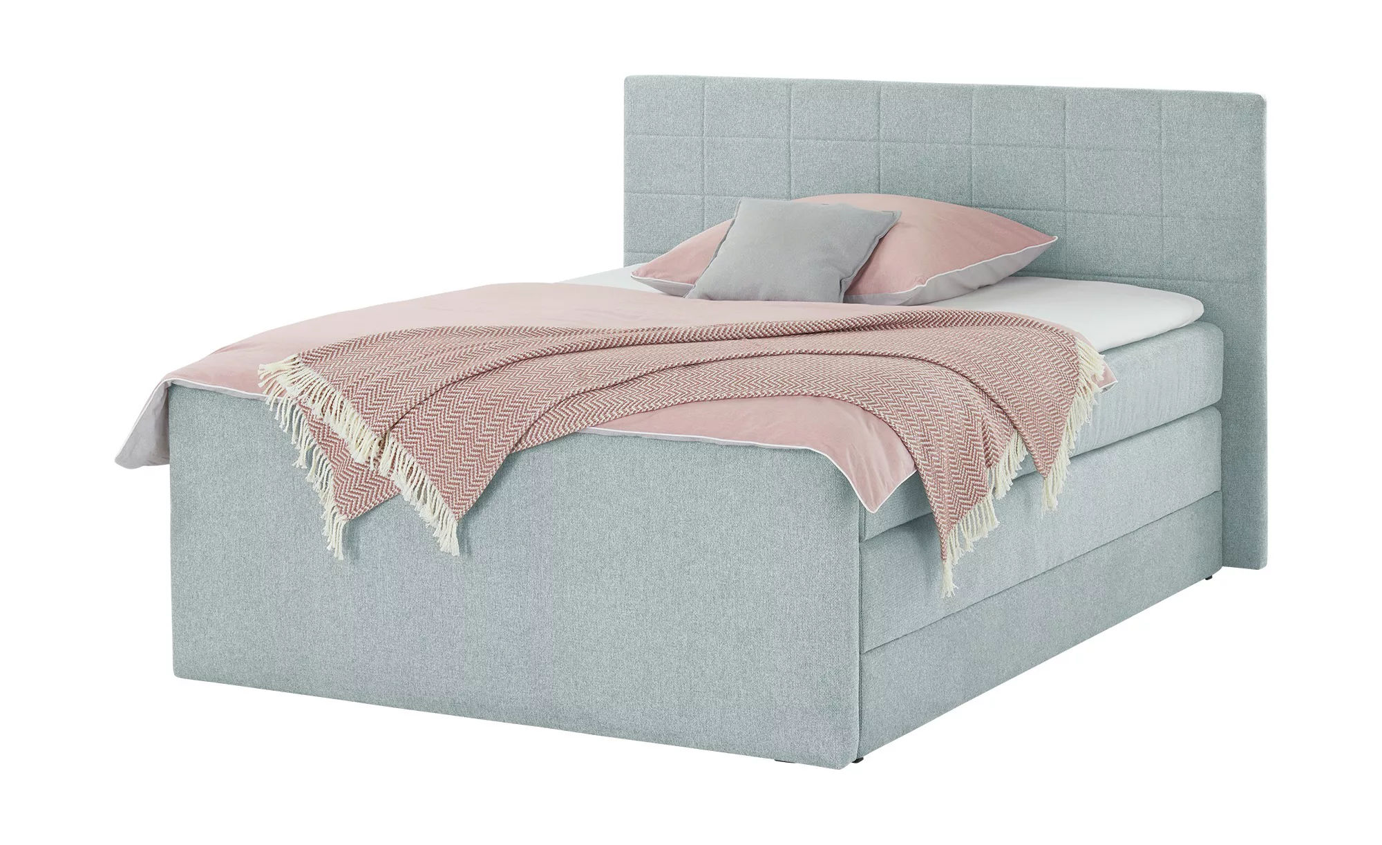 Boxspringbett  Cambridgeshire ¦ grün ¦ Maße (cm): B: 160 H: 120 T: 220 Bett günstig online kaufen