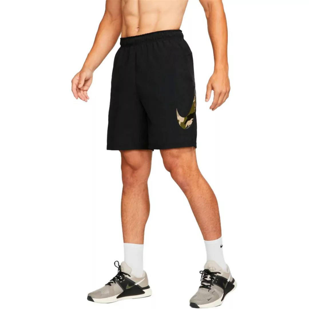 Nike Dri Fit Woven Camo Shorts Hosen L Black günstig online kaufen