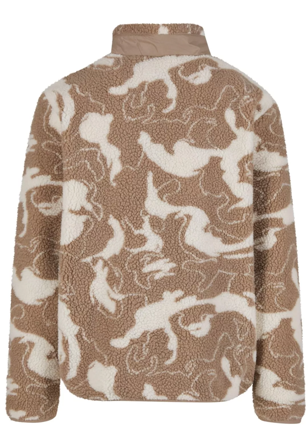 URBAN CLASSICS Allwetterjacke "Urban Classics Pattern Teddy Trackjacket", ( günstig online kaufen
