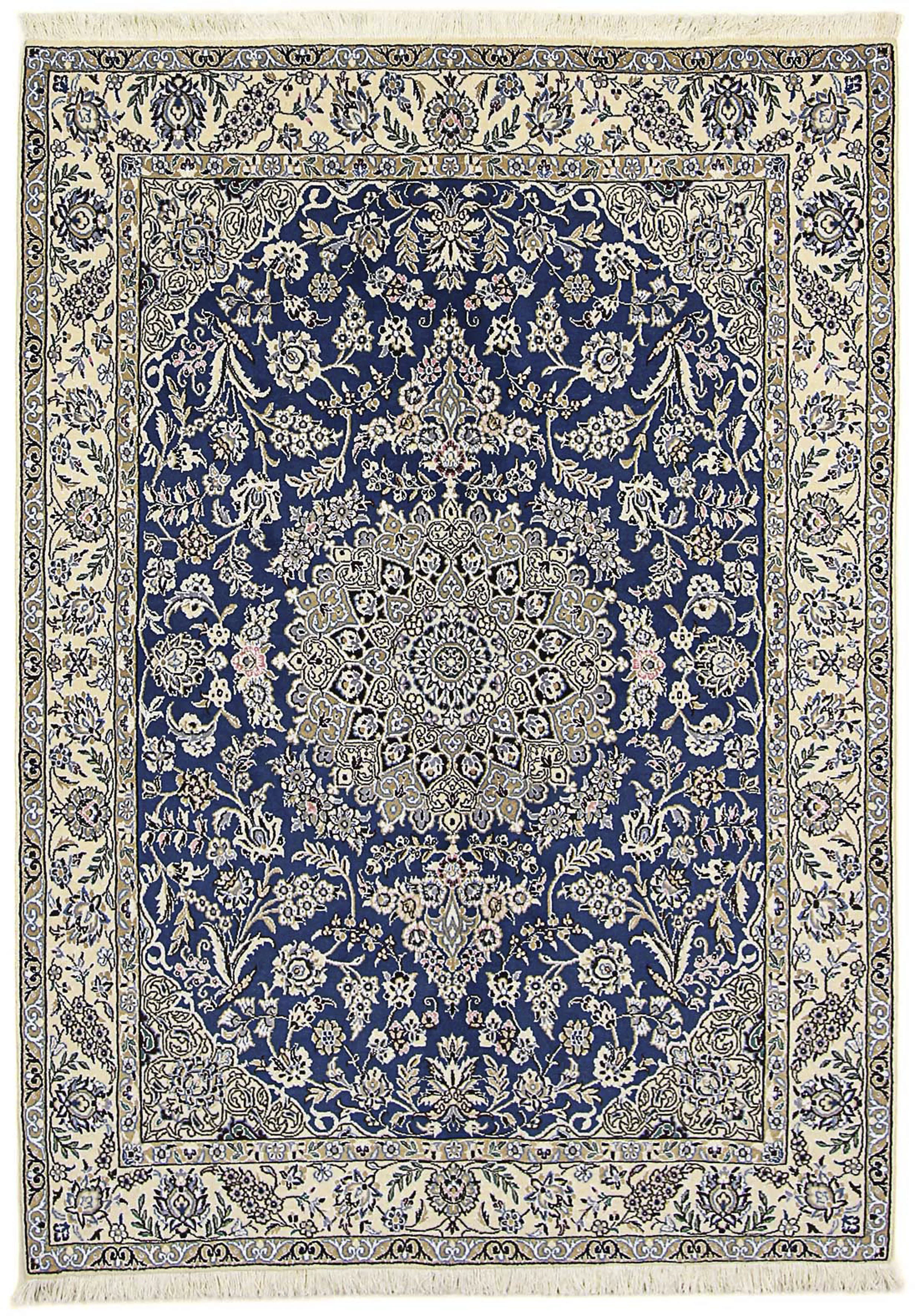 morgenland Orientteppich »Perser - Nain - Royal - 205 x 150 cm - dunkelblau günstig online kaufen