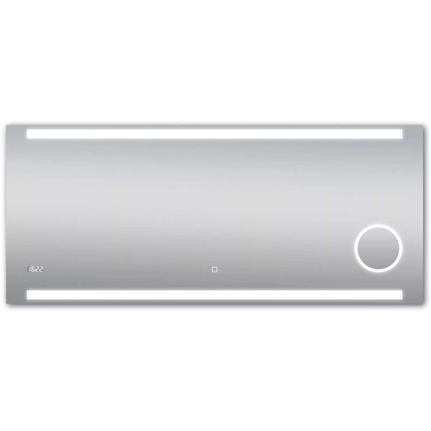 DSK Design LED-Lichtspiegel Silver Rey 140 cm x 60 cm günstig online kaufen