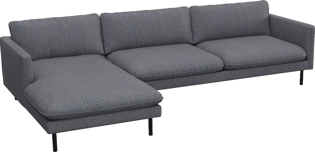 FLEXLUX Ecksofa »Bolzano Designsofa, bequem durch Kaltschaum im Sitz, L-For günstig online kaufen