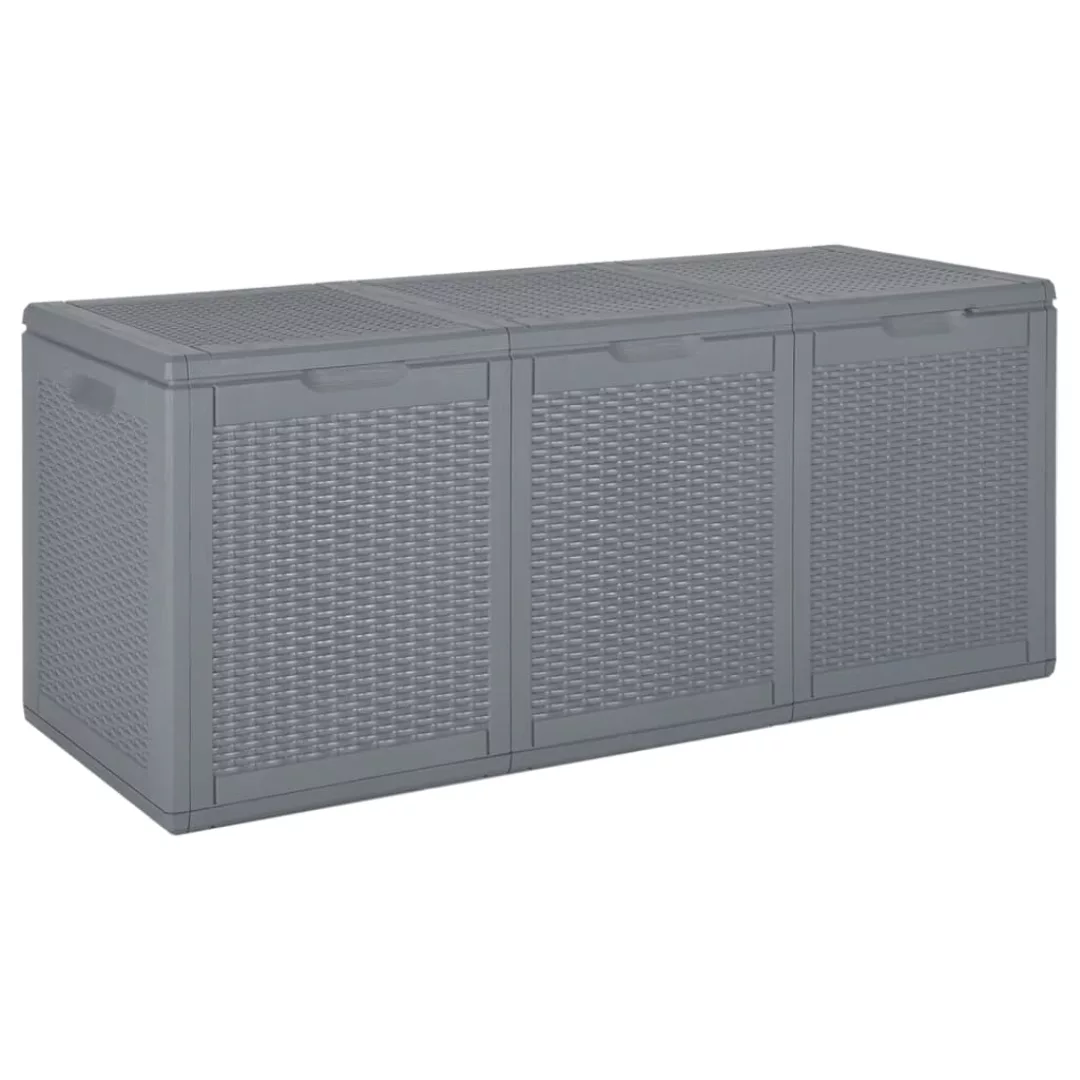 Vidaxl Gartenbox Grau Pp Rattan 270 L günstig online kaufen