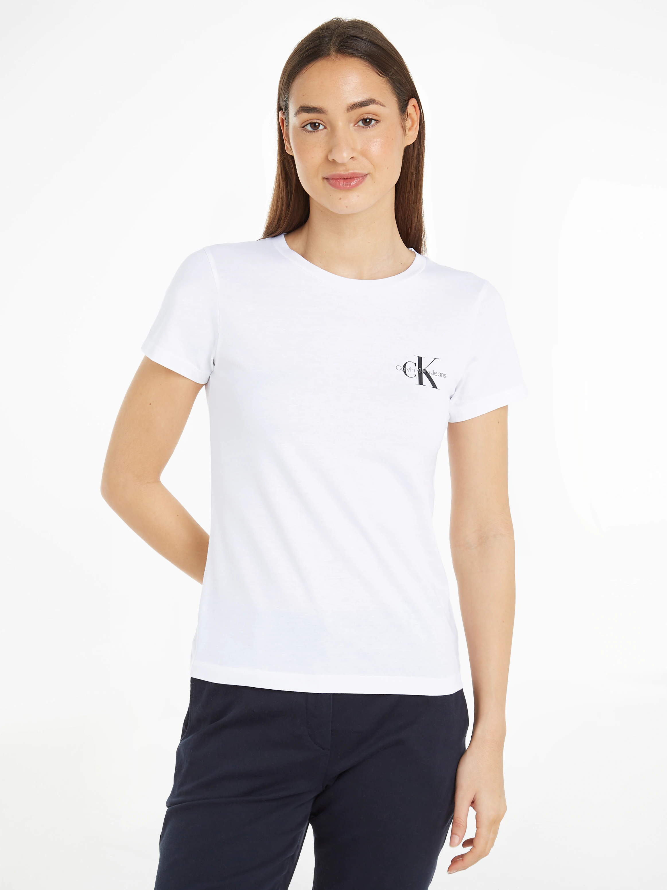 Calvin Klein Jeans Rundhalsshirt "2-PACK MONOLOGO SLIM TEE", mit Calvin Kle günstig online kaufen