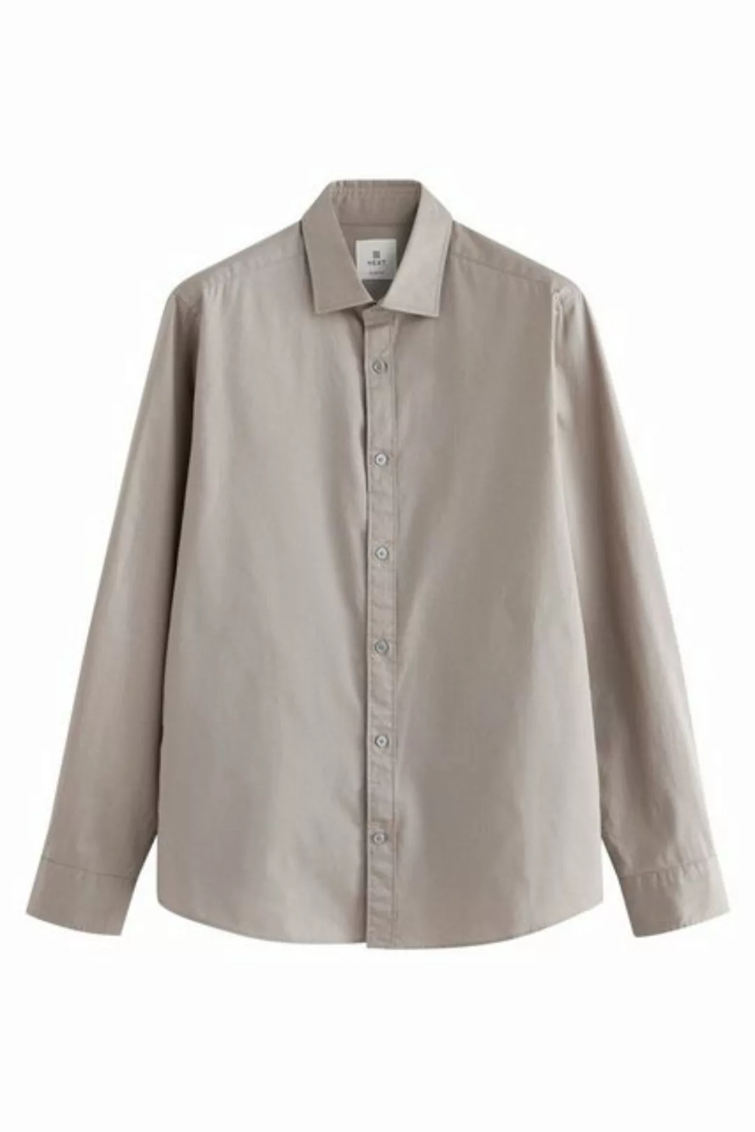 Next Langarmhemd Slim Fit Hemd aus strukturierter Baumwolle (1-tlg) günstig online kaufen