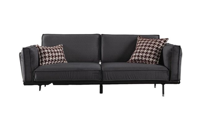 JVmoebel 3-Sitzer Sofa Dreisitzer Italienische Stil Möbel Graue Polster Cou günstig online kaufen