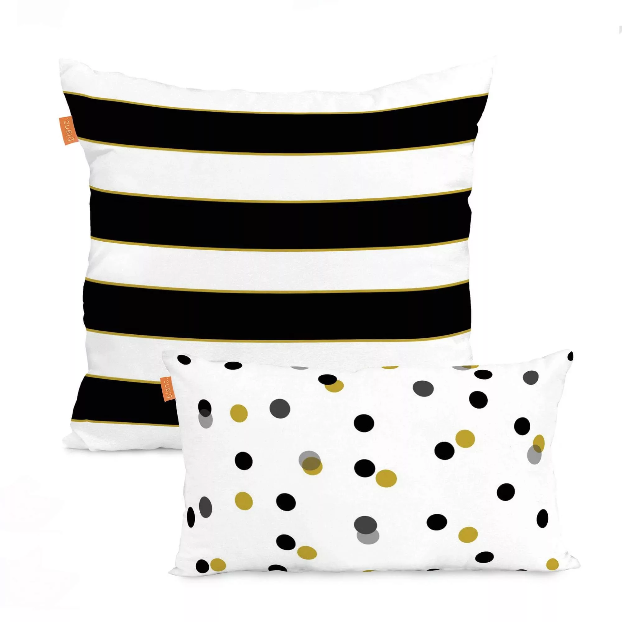 Blanc | 2er-Set Kissenbezüge Mustard günstig online kaufen