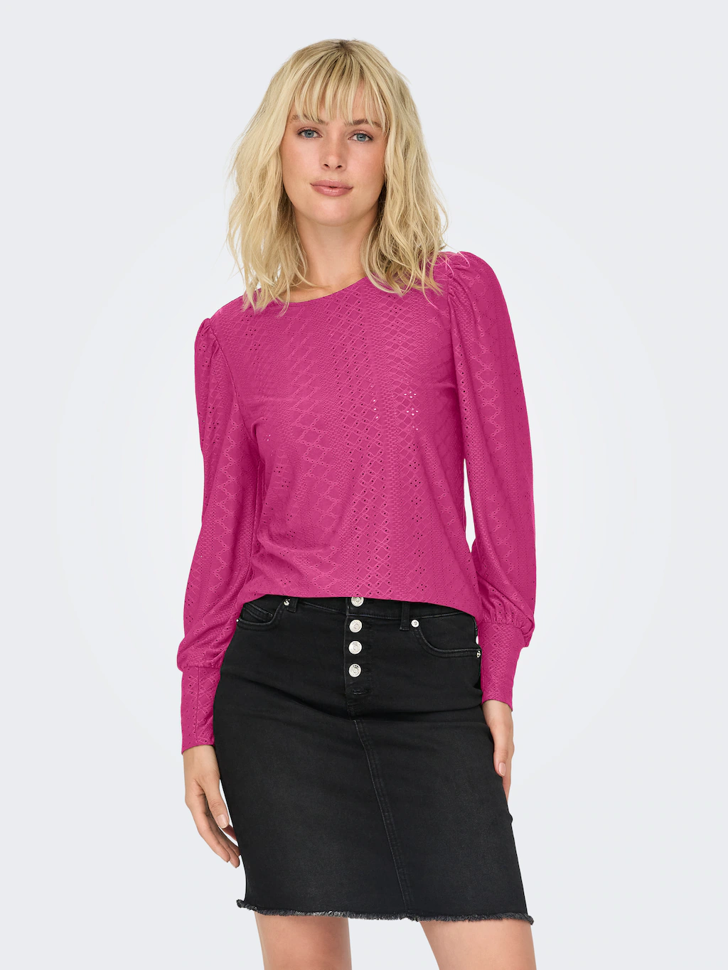 ONLY Blusenshirt "ONLSANDRA L/S PUFF TOP JRS NOOS" günstig online kaufen