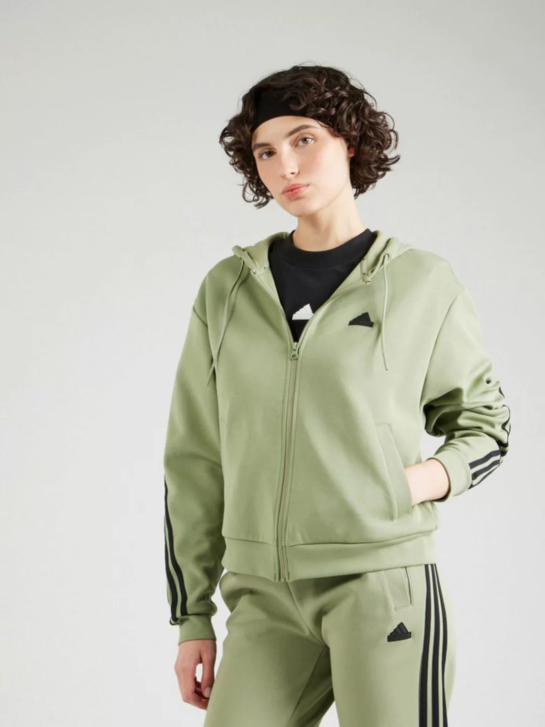 adidas Sportswear Sweatjacke (1-tlg) Seitenstreifen günstig online kaufen