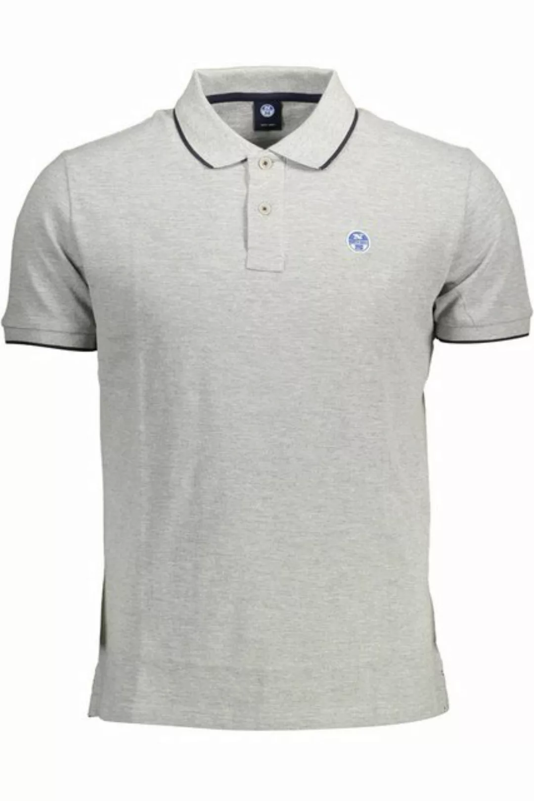 North Sails Poloshirt Graues Herren-Poloshirt aus Naturfasern mit günstig online kaufen