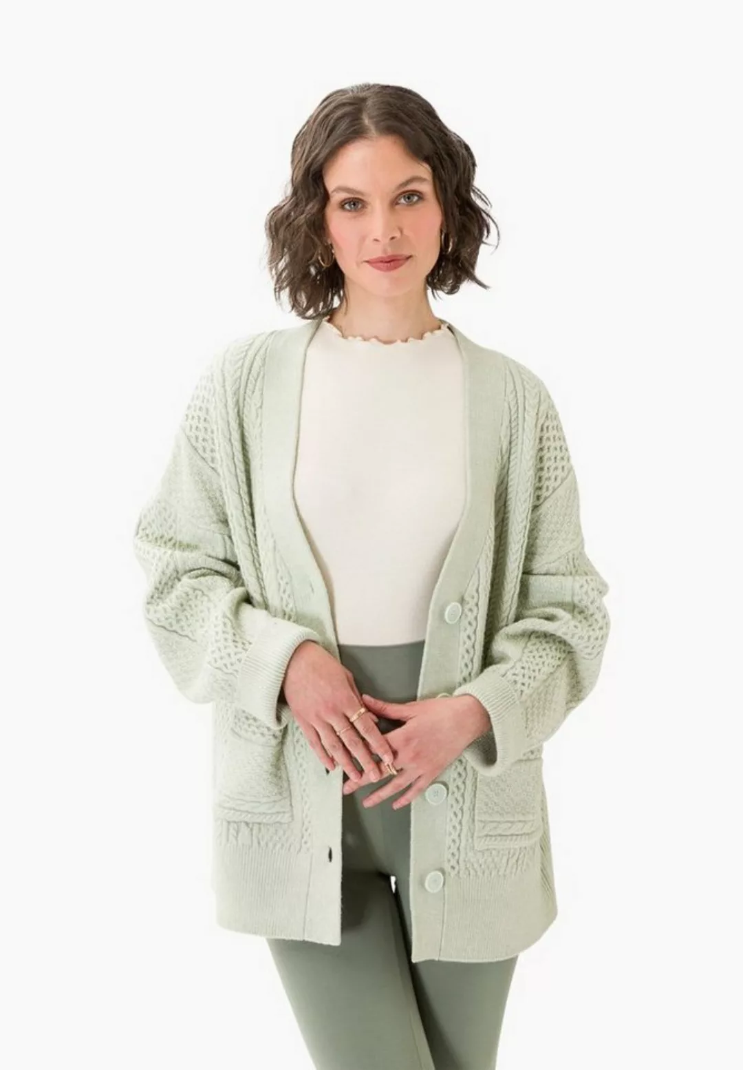 Les Lunes Strickjacke Alexis Oversize, gemütlich und wärmend günstig online kaufen