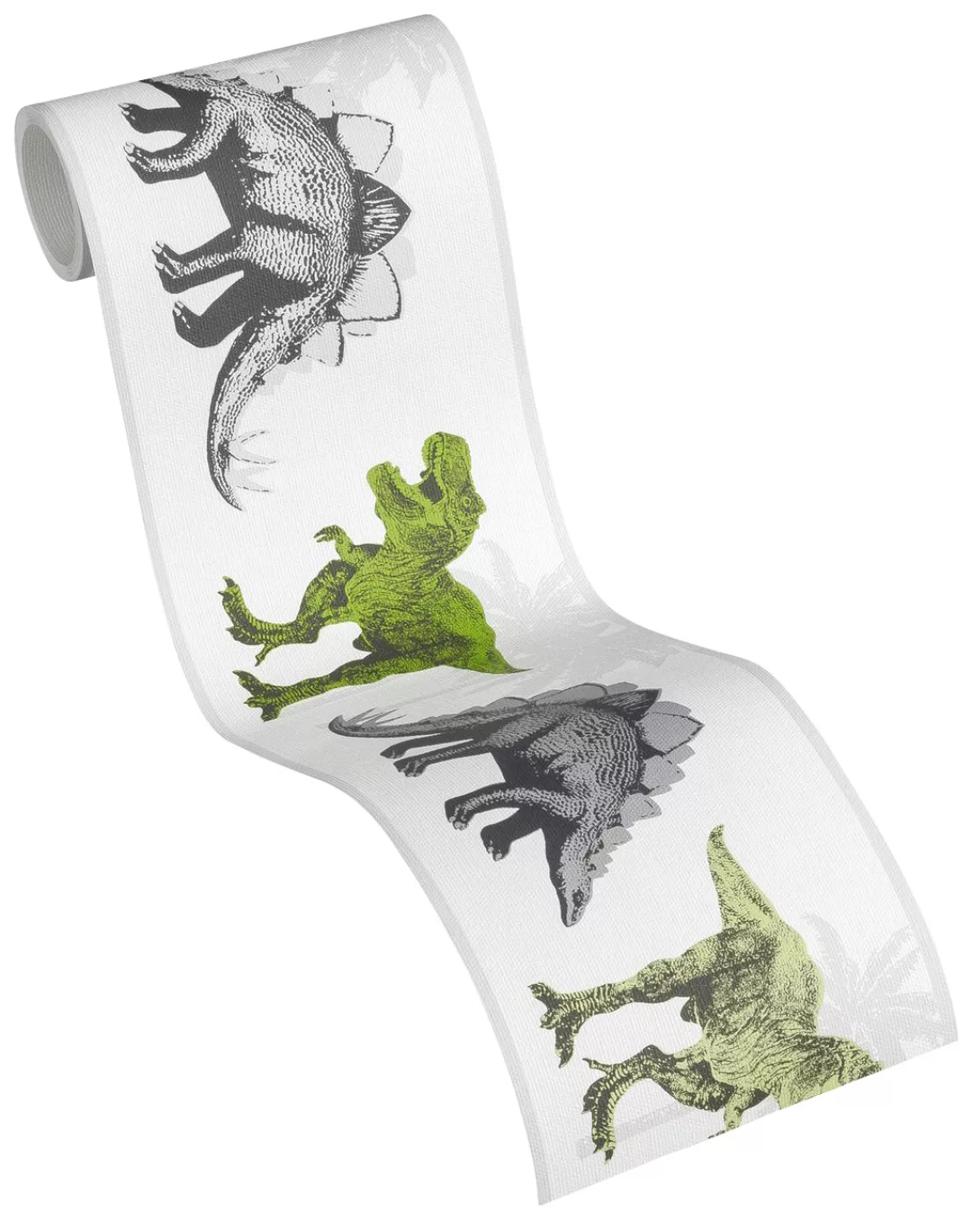 Bricoflor Dino Tapete als Bordüre Kinderzimmer Tapetenbordüre mit Dinosauri günstig online kaufen