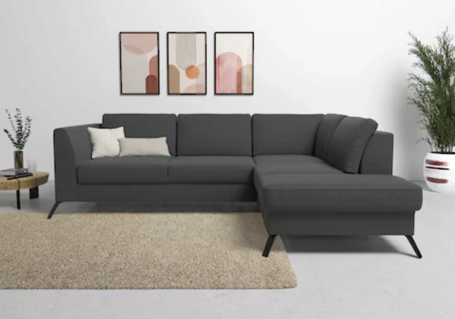 sit&more Ecksofa »Olsen L-Form«, inklusive Sitztiefenverstellung, wahlweise günstig online kaufen