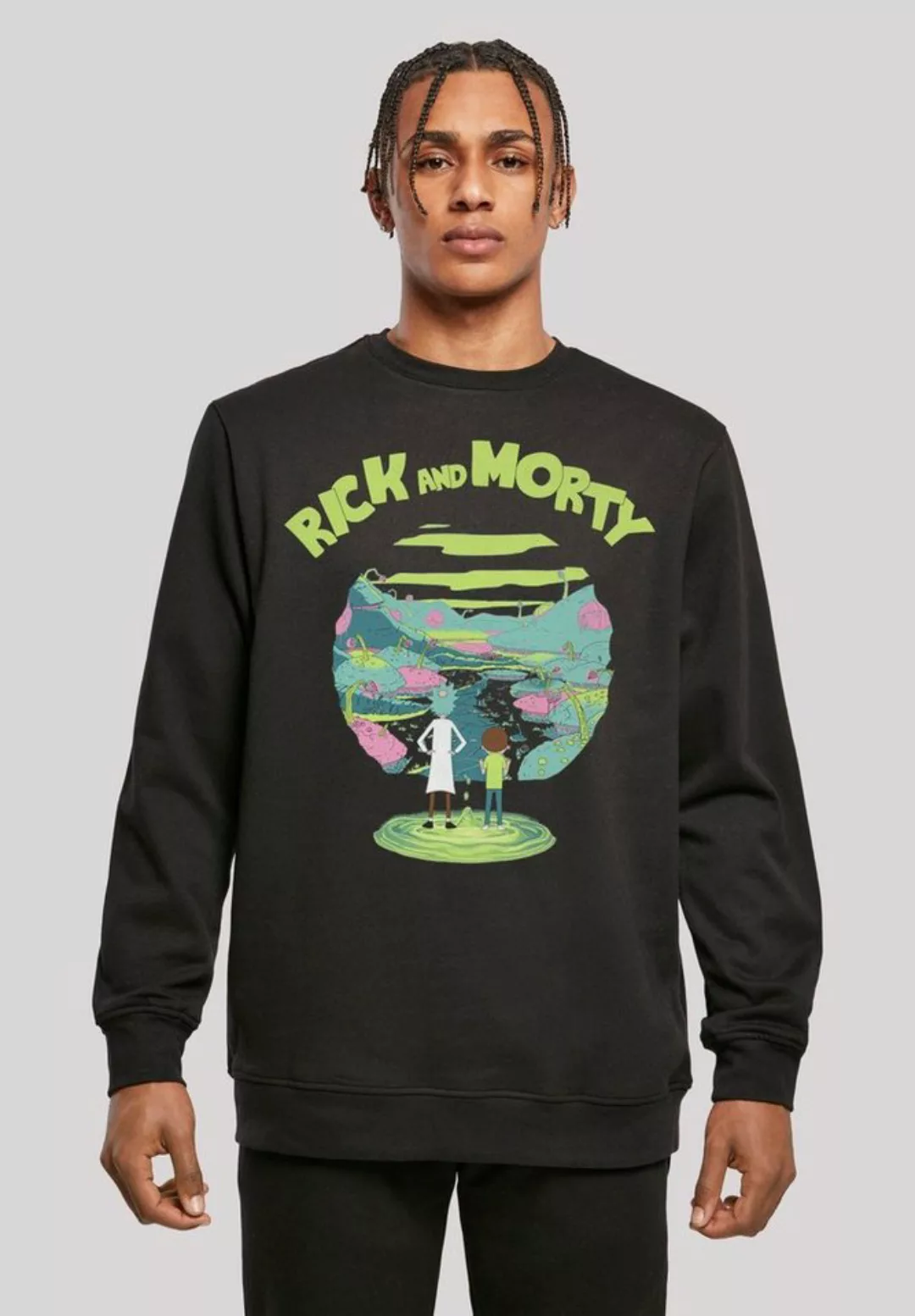 F4NT4STIC Sweatshirt Rick und Morty Print günstig online kaufen