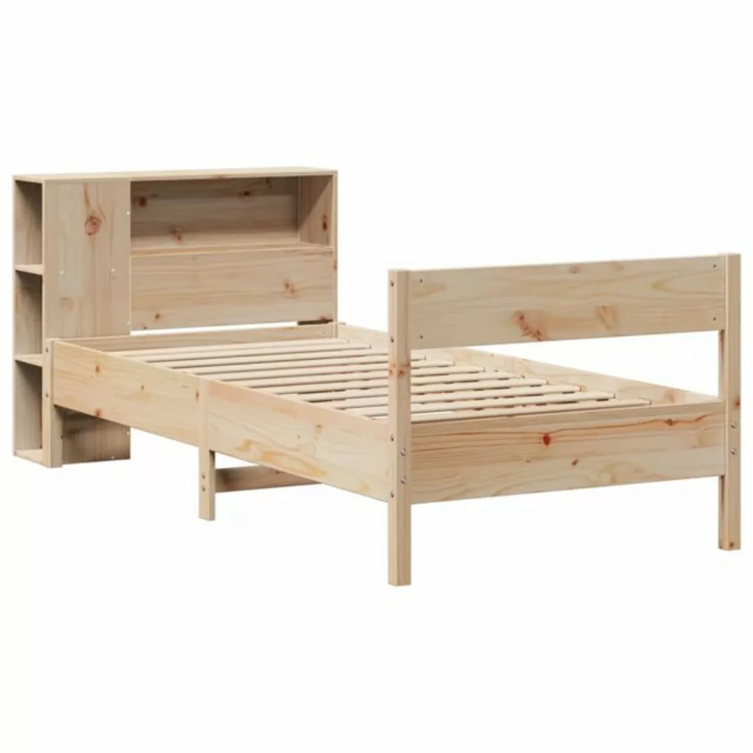 vidaXL Bett Bücherregalbett ohne Matratze 75x190 cm Massivholz Kiefer günstig online kaufen