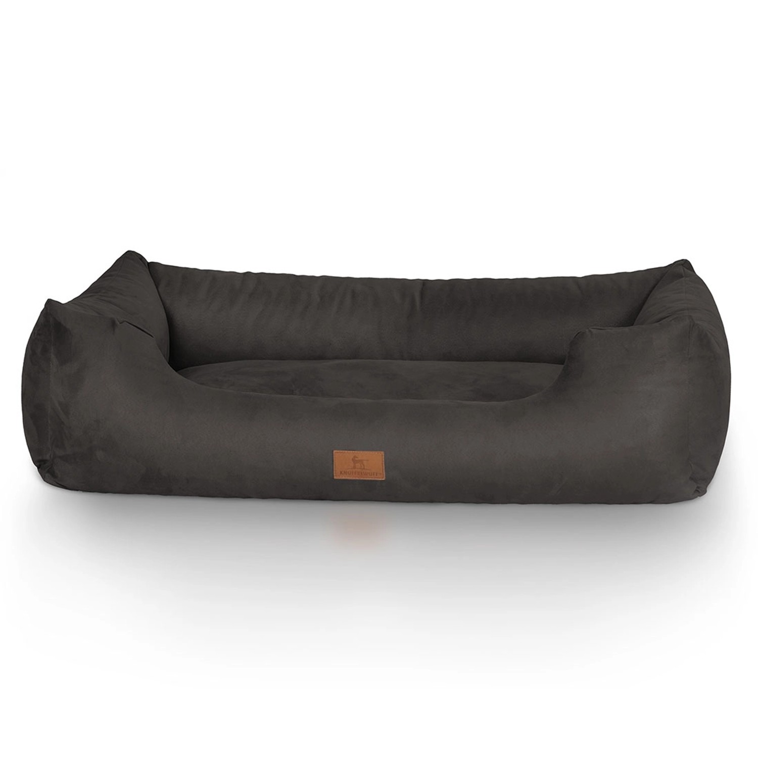 Knuffelwuff Hundebett Dreamline Velours XXL 120 x 85cm Schwarz günstig online kaufen