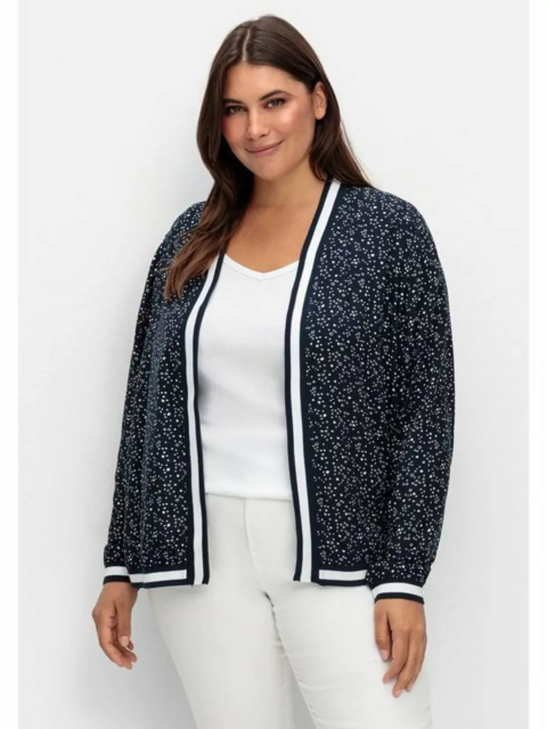 Sheego Blouson Große Größen mit Minimalprint günstig online kaufen