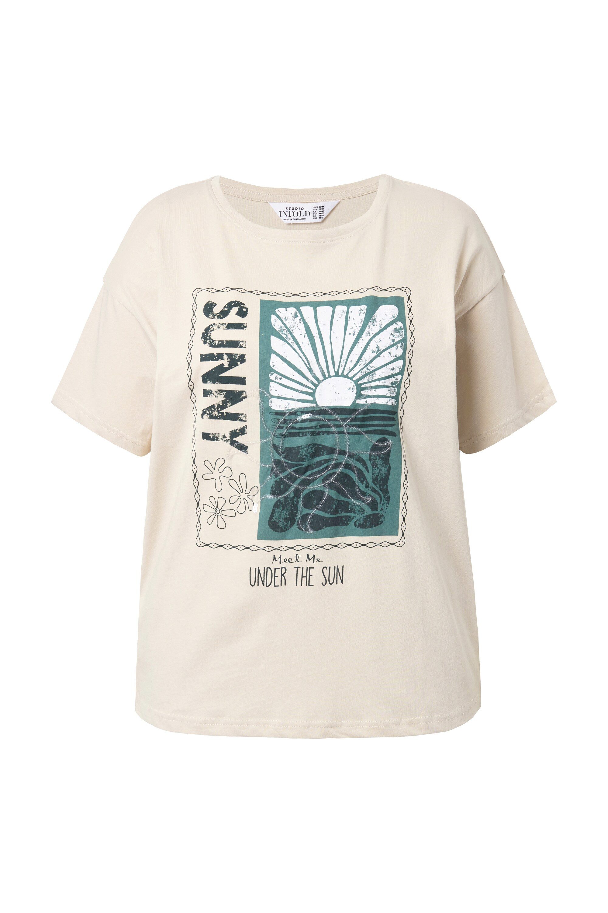 Studio Untold T-Shirt T-Shirt oversized Sun-Print günstig online kaufen