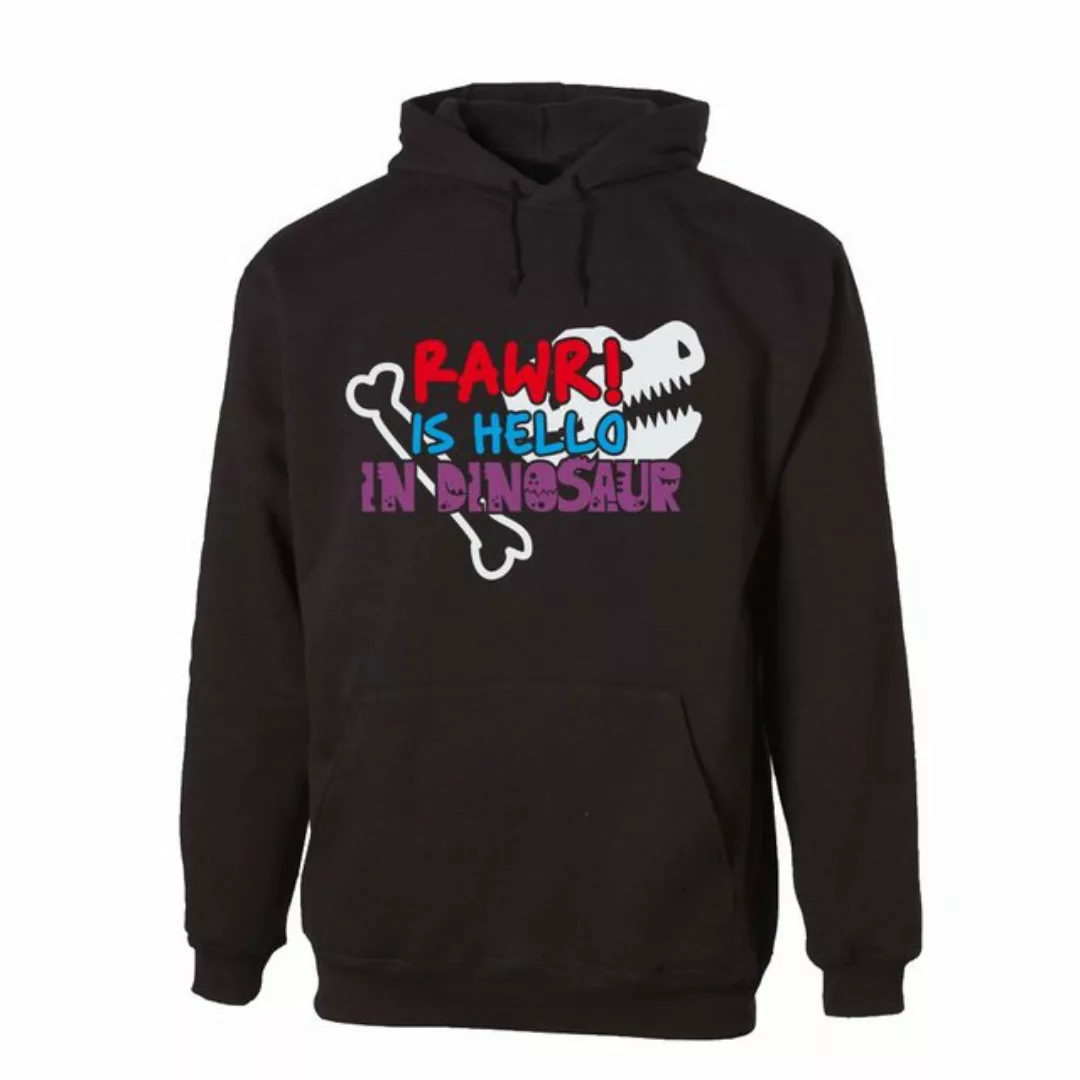 G-graphics Hoodie RAWR! Is hello in dinosaur mit trendigem Frontprint, Aufd günstig online kaufen