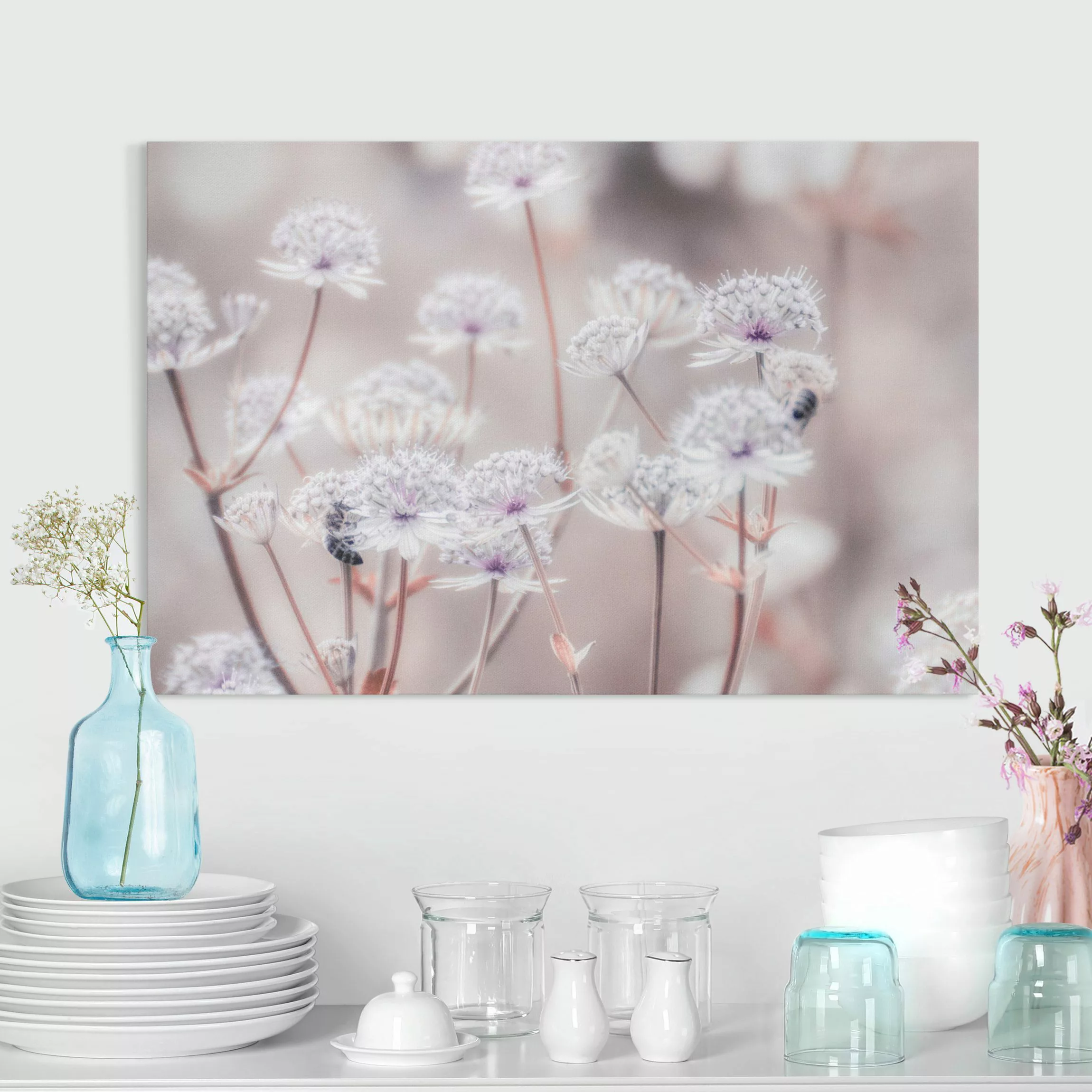 Leinwandbild Federleichte Wildblumen günstig online kaufen