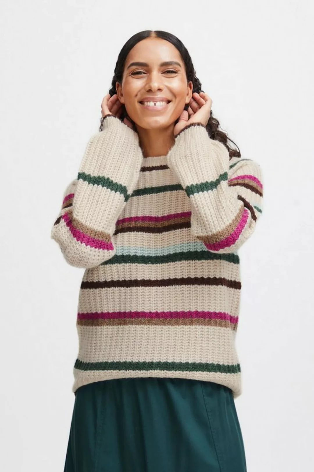 b.young Strickpullover BYOKSANA STRIPE JUMPER 2 - 20813535 günstig online kaufen