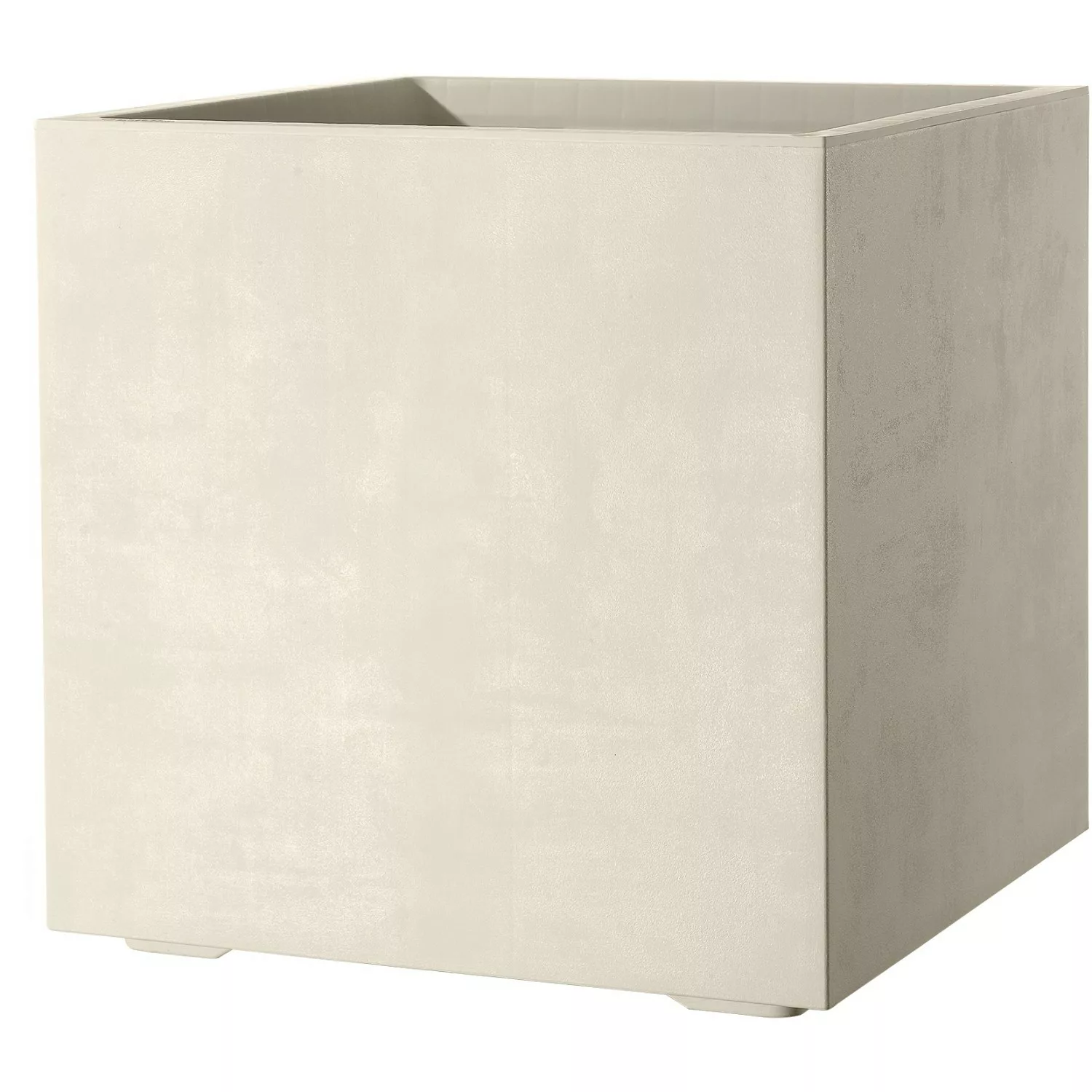 Deroma Pflanzkübel Cubo Millennium mit Rollen 49 cm x 49 cm x 49 cm Perlwei günstig online kaufen