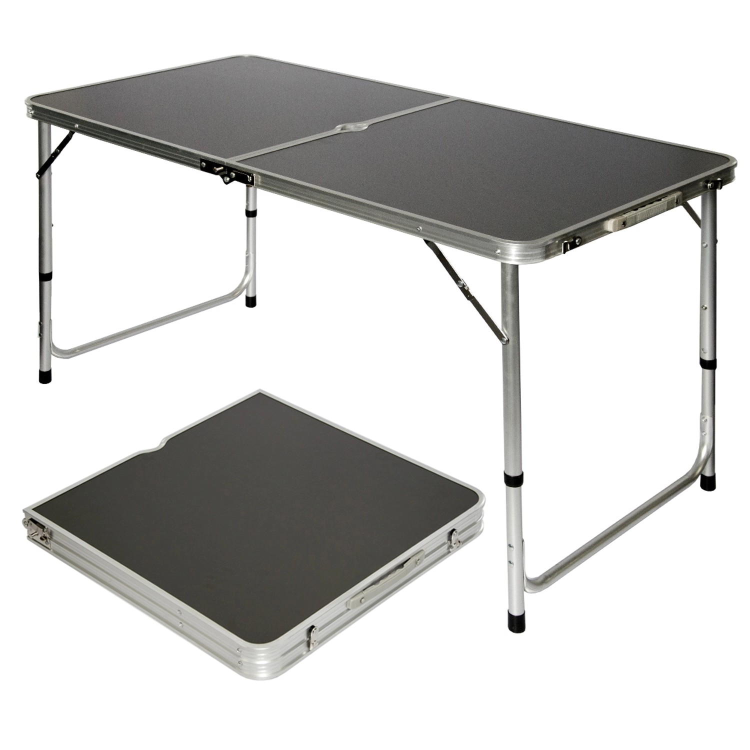 AMANKA Campingtisch 120 x 60 x 70 cm Grau günstig online kaufen