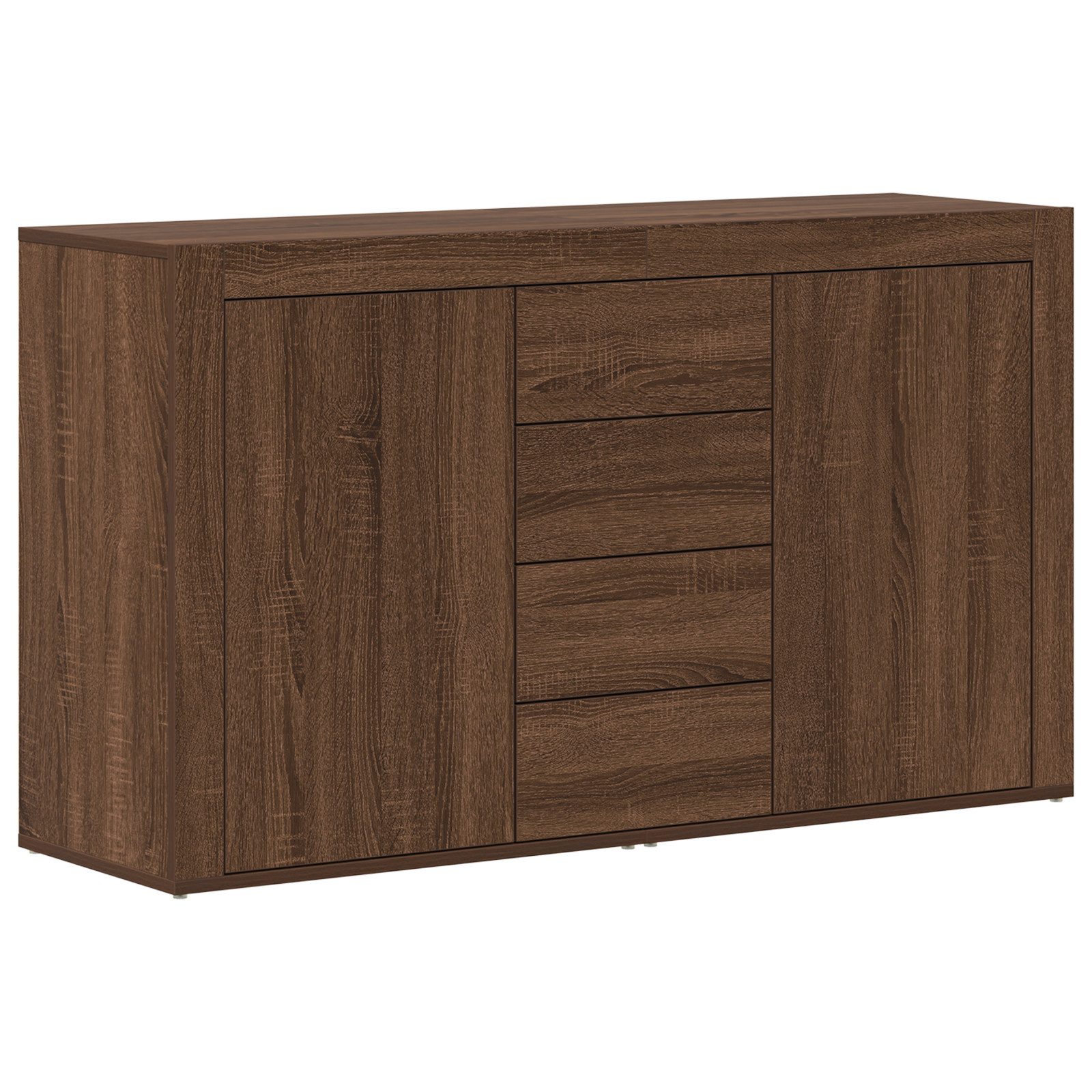 vidaXL Sideboard Sideboard Braune Eiche Holzwerkstoff günstig online kaufen
