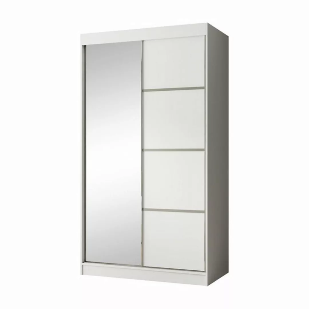 Beautysofa Schiebetürenschrank PACO (120 cm Schrank mit 3 Einlegeböden und günstig online kaufen